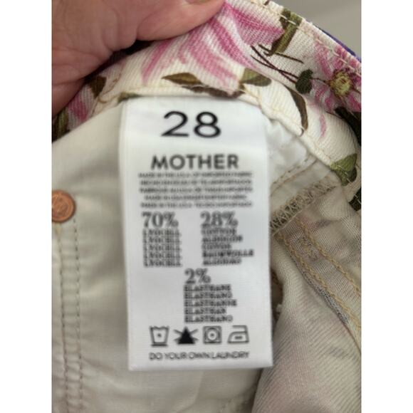 Mother The Looker "back to the good fortune diner" bird print multicolored Jean - Picture 9 of 11